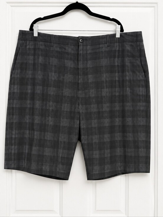Hogan Other - Hogan Gray Plaid  Athletic Shorts Tailored Cotton Blend Size 46